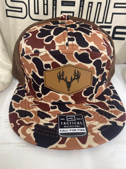 DUCK CAMO 7 PANEL BUCK SKULL