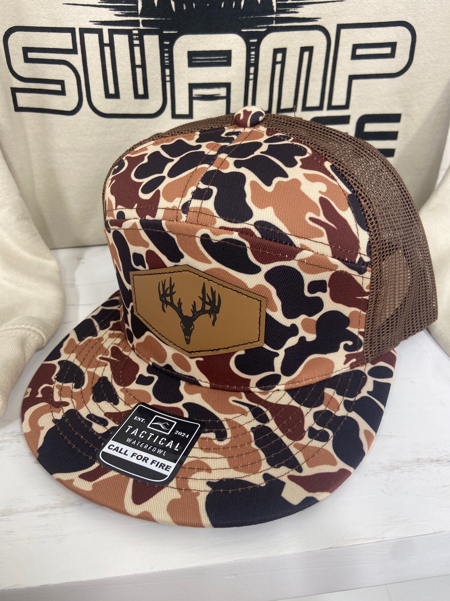 DUCK CAMO 7 PANEL BUCK SKULL