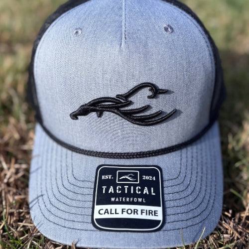 Grey Trucker Rope Duck Hat