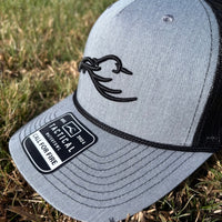 Grey Trucker Rope Duck Hat