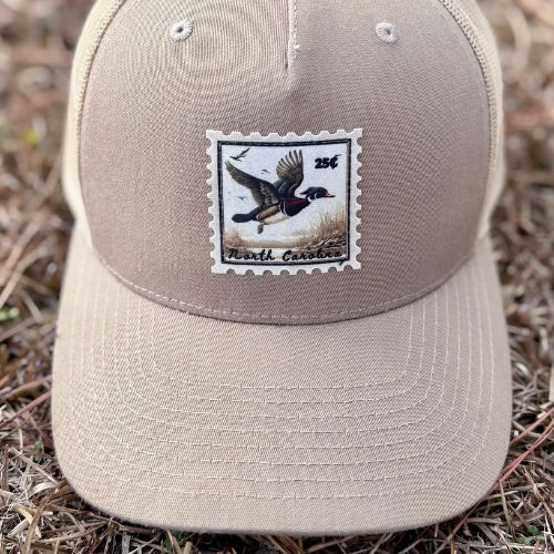 Khaki Trucker WoodDuck Stamp Hat