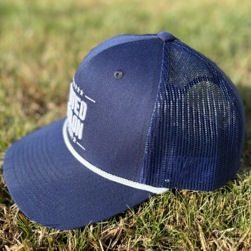 VOTED FELON  Trucker Navy Hat