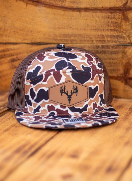 DUCK CAMO 7 PANEL BUCK SKULL