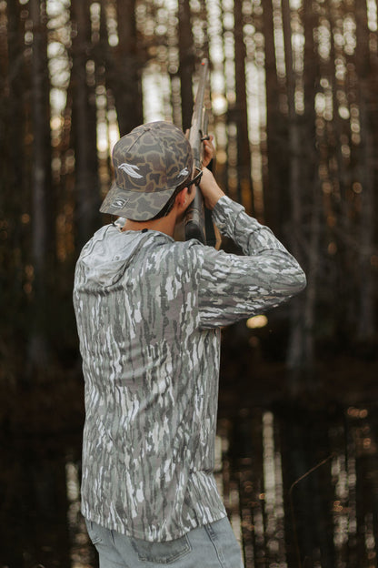 Bottomland Camo/Long sleeve Performance Hoodie