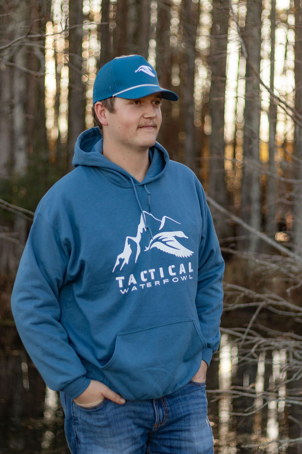 Blue Tactical Waterfowl Hoodie