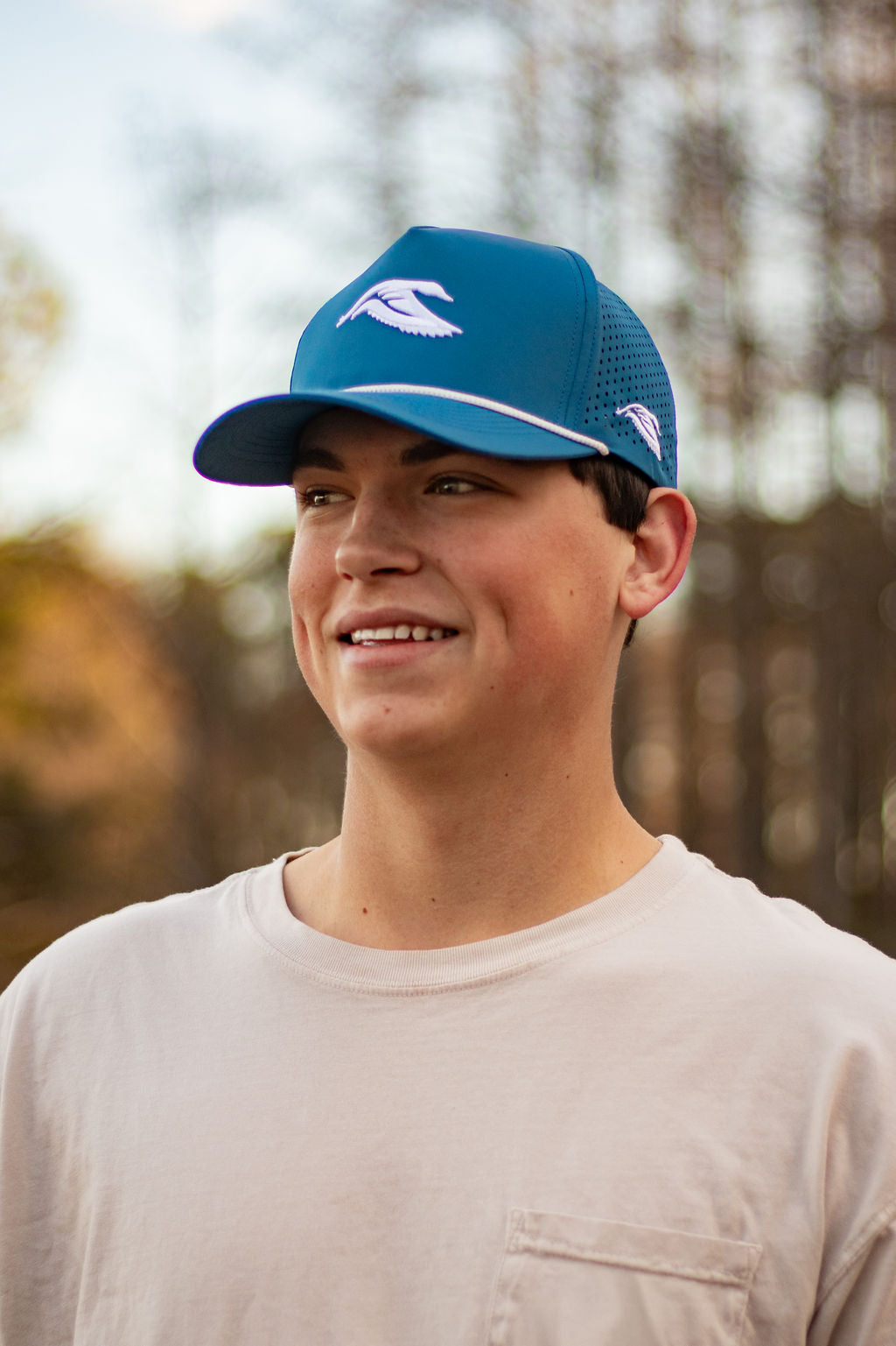 Blue performance / 3-D puff TW logo Hat